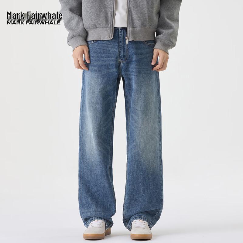 Мужские джинсы Mark Fairwhale 2025 Осень/Зима, сильно вываренные, зауженные прямые