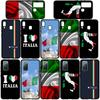 Cover for iPhone 16 15 Xiaomi Redmi Note 14 13 12 11 Pro Max X 8 16e Samsung Galaxy S25 S24 S23 Moto OPPO Huawei Italy Italia National Flag Phone Case