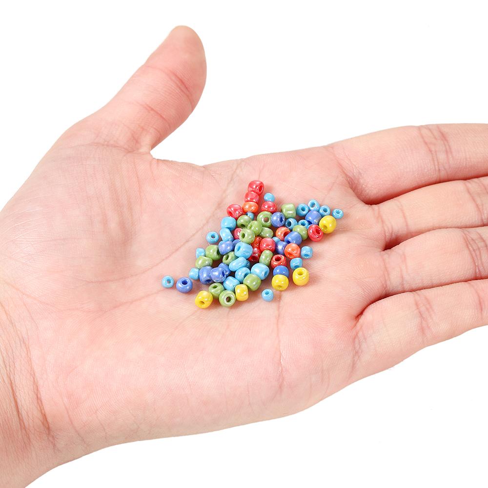 300-600 шт./лот, 3-4 мм, очаровательные бусины, чешский стеклянный бисер, круглый свободный бисер для изготовления ювелирных изделий своими руками, серьги, аксессуары для браслетов