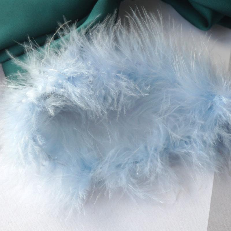 Feather Strip Flat Top Wedding Festival Diy Decorative Toys Crafts Stage Clothing Performance Feather 2 Meters