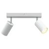 Ceiling Spotlight with Spotlights White 26 x 6 x 16 cm Metal