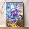 Eeveelutions Decorative Painting Cute Eevee and With Floral Elements High  Quality Wall Art for Home Decor Classic