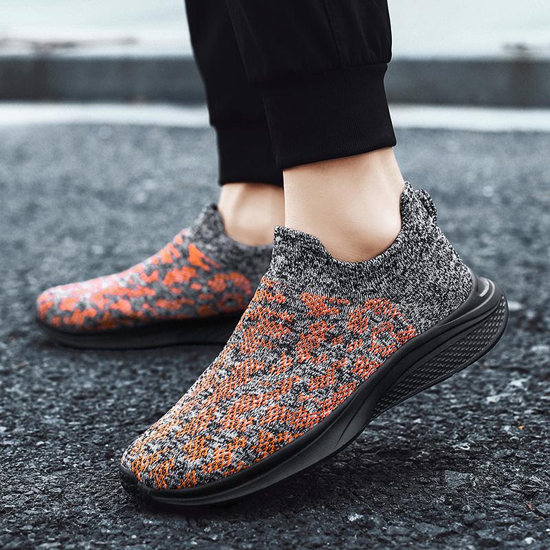 Кроссовки Spot Tide, летающие тканые спортивные мужские кроссовки 2024 года, новые эластичные кроссовки с носком, дышащие повседневные кроссовки для бега с мячом