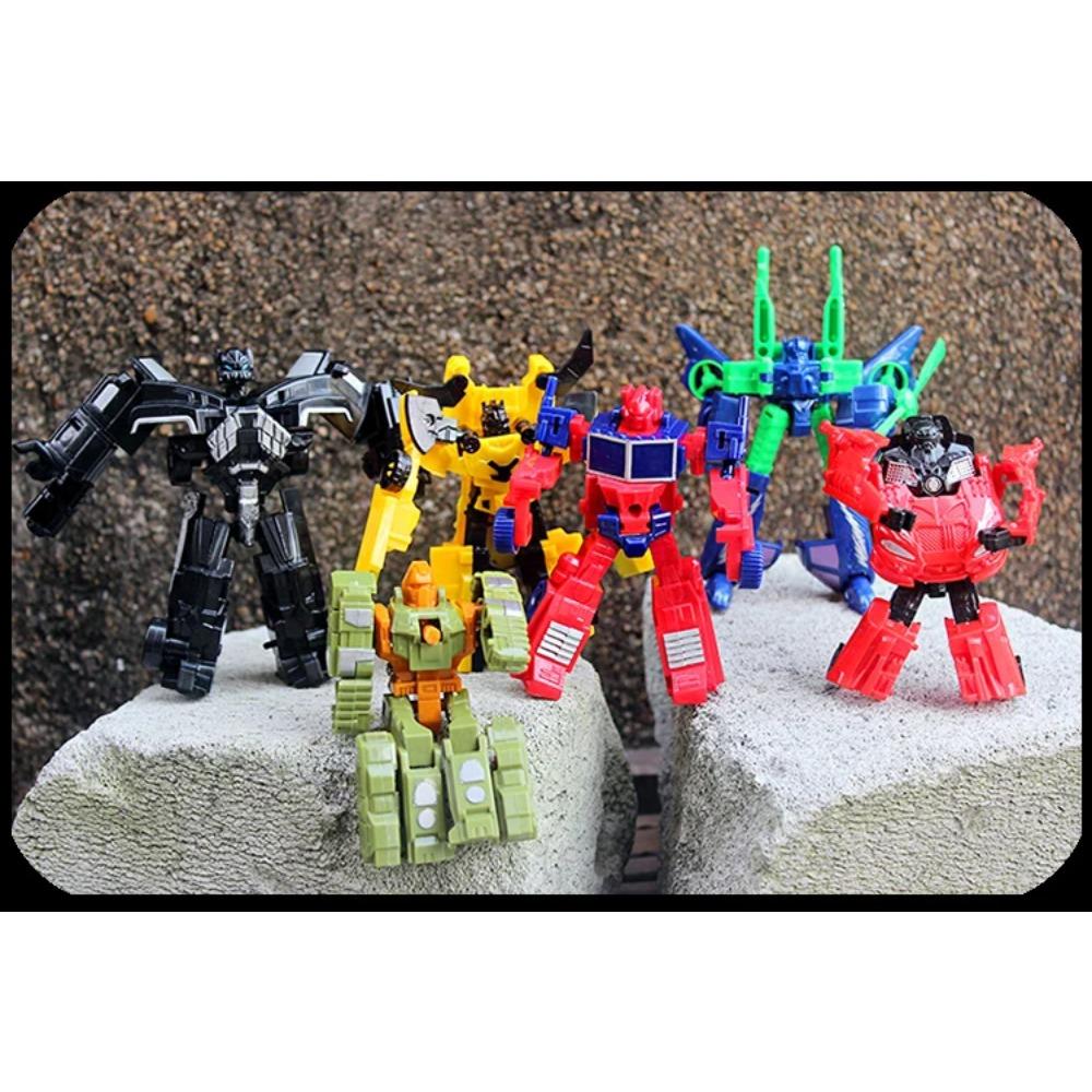 Трансформация Деформация Робот Желтая Машина Совместимая Модель Строительство Детский Блок Хобби Модель Машины Раннее Образование Детская Игрушка
