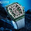 Bonest Gatti Watches Men's Large Dial Wine Barrel Mechanical Watch Sports Waterproof Watch