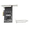 Сетевая карта PCIe 2.5 Гбит/с Профессиональная 4 порта RJ45 Чип RTL8125BG Интерфейс Ethernet 2500 Мбит/с
