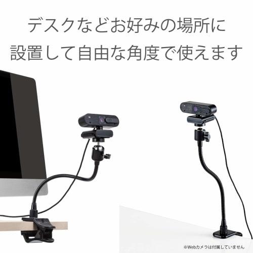 Elecom Крепление-клипса для веб-камеры, подставка, адаптер для GoPro в комплекте, черный UCAM-DSCLP30BK