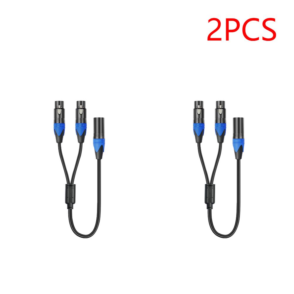 Кабель-разветвитель XLR 50 см 1 XLR папа на 2 XLR мама Кабель-разветвитель XLR Y Шнур-разветвитель для микрофона для усилителя микрофона микшера