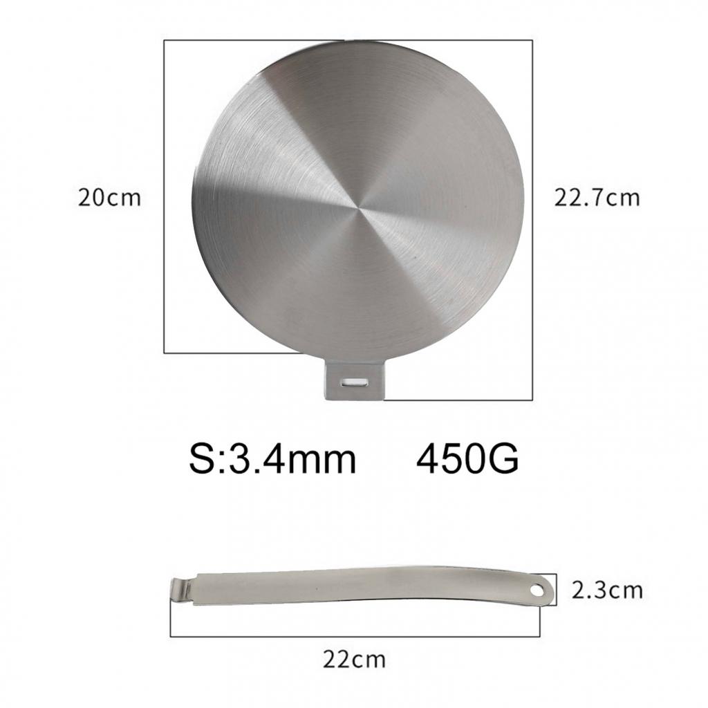 Качественная пластина-рассеиватель тепла для индукционных варочных панелей из нержавеющей стали 13 см 28 см