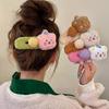 Plush Pudding Bear Large Duck Beak Hairpin Female Autumn Winter Grab Bangs Clip Disc Cute And G K5X4
