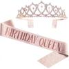 Little Princess Crown & Sash Birthday Headpiece Set