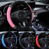 Universal 37-38cm PU Leather Bling Car Steering Wheel Cover Rhinestone Steering-Wheel Covers Auto Interior Decor