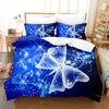 Letter Butterfly Print Bedding Set 3D Duvet Cover Luxury Fancy Queen King Home Textile Decor For Woman Wilf Gift Bed Linen