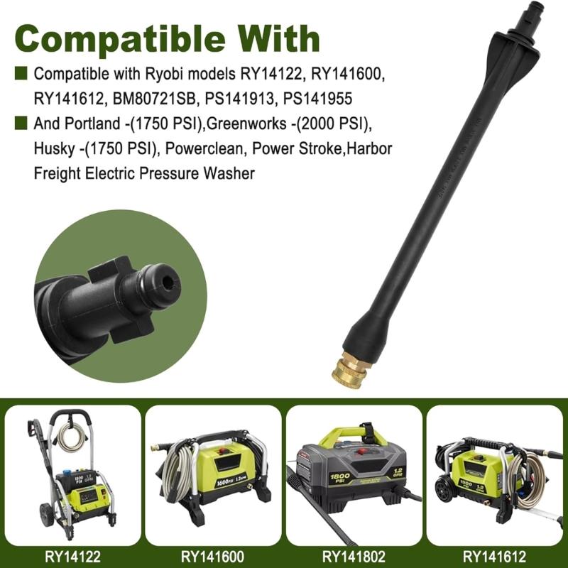 High Performances Pressure Washer Extension Wand Weather Proof Design 1/4Inch Quick Connector Nozzle For Outdoor Use