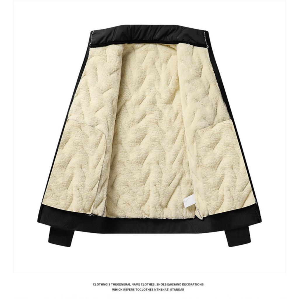 Новый мужской теплый жилет из овчины с ультразвуковыми хлопковыми брюками для осени и зимы