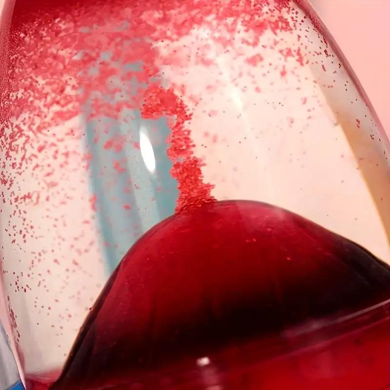 Eggshell Volcano Egg Eruption Floating Sand Volcano Eruption Ornaments Acrylic Crystal Liquid Hourglass Special Timing Ornaments