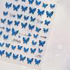 Vigorous Pink Butterfly Gradient Petal Flower Shiny Stars 5D Soft Self Adhesive Nail Art Decoration Sticker Manicure Decal DIY
