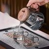 GIANXI Walnut Elegant Cup Transparent Brewing Teapot Home Tea Water Separation Brewing Cup Chinese Kung Fu Tea Set Tea Cup