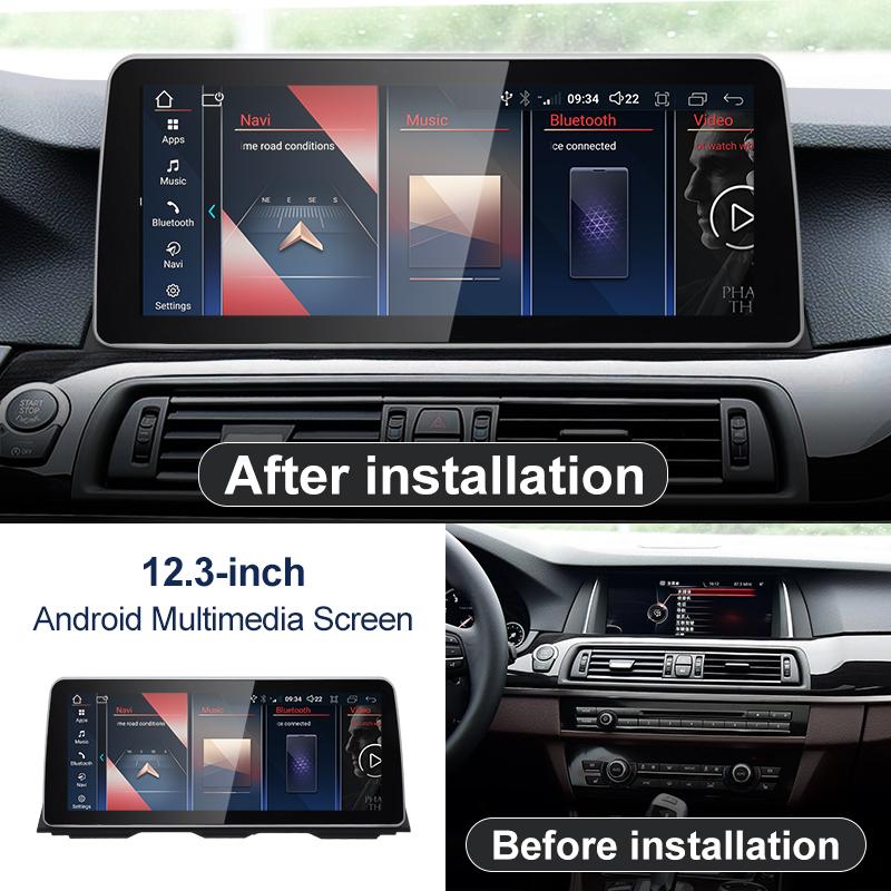 2024 Новый ID6 ID7 ID8 UI 12.3inc Android Система Беспроводной Carplay AUTO Для BMW 5Series F10 F11 CIC NBT Автомобильные Видеоплееры GPS NAVI