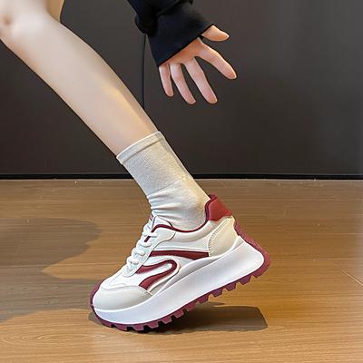 Новые папины кроссовки женские весенние студенческие спортивные кроссовки для бега повседневная обувь на высокой толстой подошве