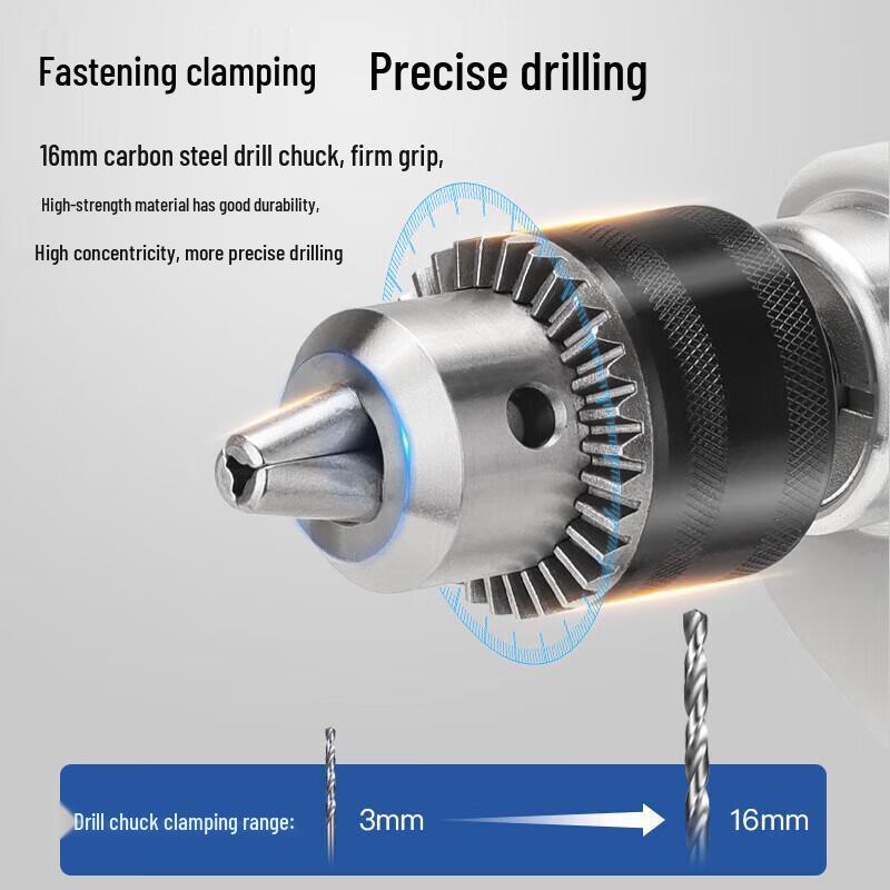 Dongcheng J1Z-FF-16A 800W Brushless Electric Hand Drill CN plug (adapter included)