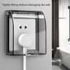 86 Type Wall Socket Waterproof Case Transparent Switch Cover Household Electrical Outlet Protection Accessories