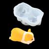 Lovely Dessert Baking Mold Cute Animal Shape Clear Puddings Mould  Desktop Decoration