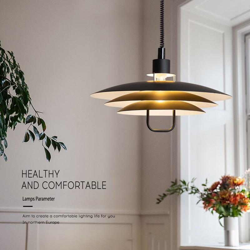 Nordic Danish Primus дизайнерская гостиная ресторан бар многослойная круглая люстра foul с подвижным подъемным механизмом PH