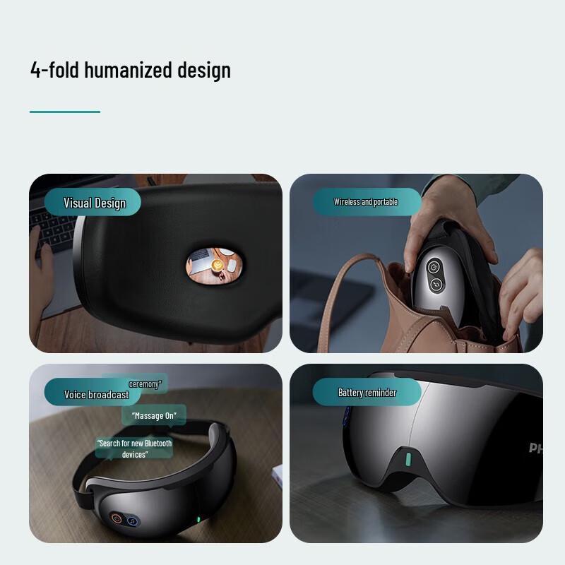 Philips Умный визуальный массажер для глаз, штепсель CN (адаптер в комплекте)
