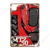 Mtz 50 Tractor From Socialism Metal Signs Club Club Bar Custom Plaques Tin Sign Posters