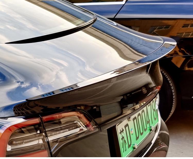Tesla Model 3 Rear Spoiler Upgrade: Solid, No-Drill, Non-Destructive Wind Deflector
