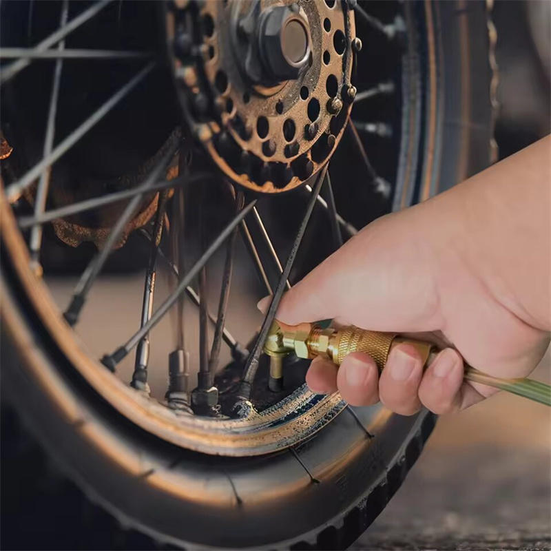 Portable Air Chucks Solid Metal Closed Ball Air Chuck 1/4Inch NPT Standard Quick Plug Tire Inflator Gauge Nozzle Metal 2PCS