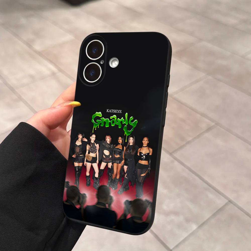 K-KATSEYE Music Phone Case For IPhone 16 17 Air 15 14 13 12 11 Pro Max 16E Plus Fundas