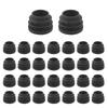 Круглая Таблица Стул Ножка Трубка Труба Вставка Заглушка 19 мм Диаметр 30 Шт Черный CNIM Горячий