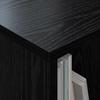 Magazine Shelf Black Oak Look 68.5 x 30 x 45 cm