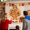 Turkey Dartes Board with Sticky Ball and Dartes Thanksgiving Games Christmas Gift Indoor/Outdoor Party Game Toy for Kids