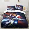 Fashion Anime Robot BANG BRAVERN Home Textile Pillow Case Bed Linen Duvet Covers Kids Comforter Bedding Sets For Home Textiles