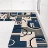 2pcs European Style Kitchen Mats, Creative Geometry Pattern Throw Carpets, Durable Runner Rugs, for Home Room Supplies Spring Decor Shower Supplies