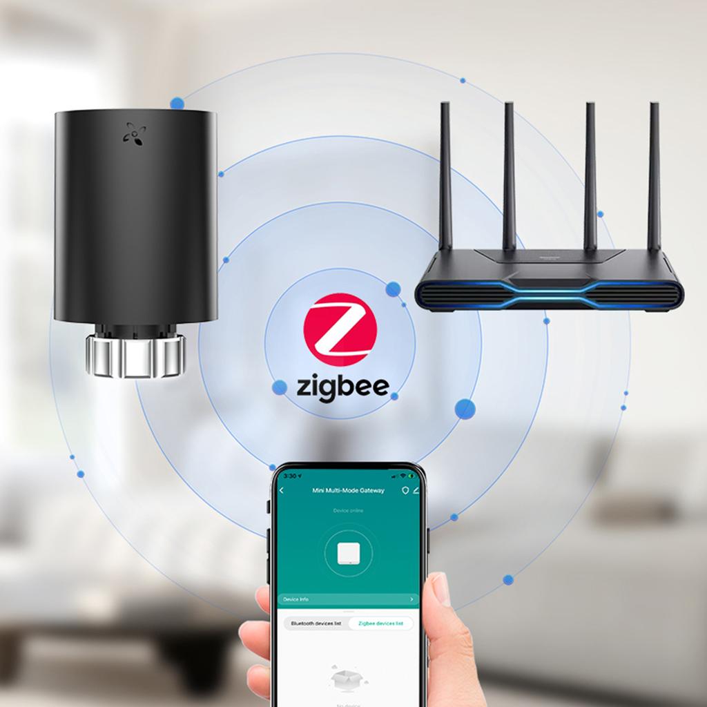 Термостатический радиаторный клапан Умный радиаторный клапан Интеллектуальный термостатический клапан с поддержкой мобильного приложения