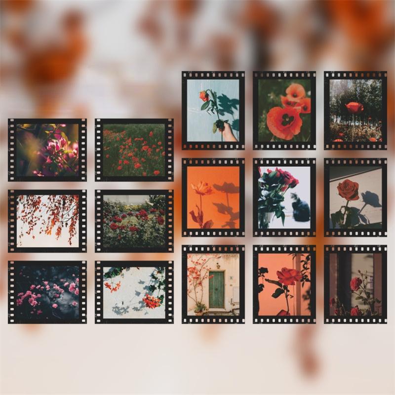 30 шт., винтажная пленка для домашних животных INS, цветок, скрапбукинг, журнал, декоративные этикетки, наклейки для дневника, канцелярские принадлежности, наклейки для альбома