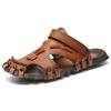 Мужские летние дышащие повседневные сандалии-слипоны на плоской подошве из микрофибры, пляжные сандалии, мужская обувь, сандалии, сандалии, мужские, комфортные, мягкие
