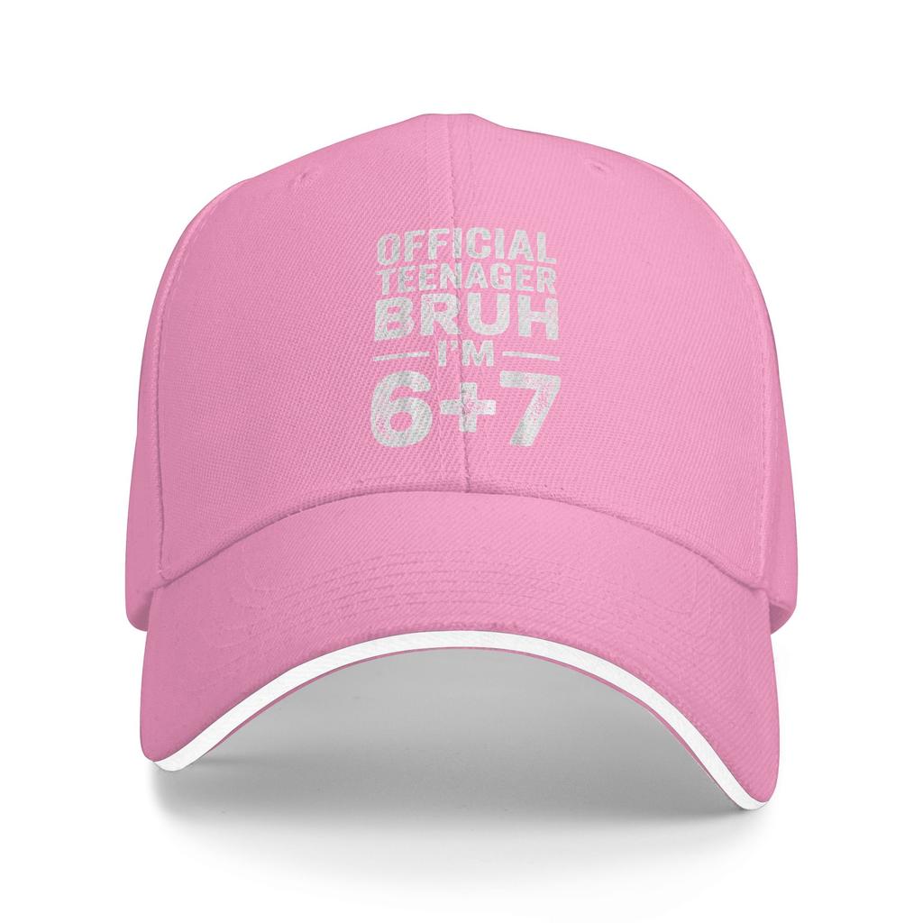13th Birthday Six Seven Meme Baseball Cap  Street Style Unisex Trucker Hat Breathable Design Kpop Rock Snapback Cap Gift Idea