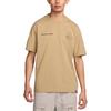 Letter Quick-Dry Loose Short Sleeve T-Shirt Men Tops Beige HJ0797297