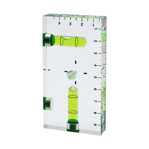 Mini Level, Mini Level with Magnet, High-Precision Level, Measuring Instrument with 6-Sided Measurement, Magnet, Horizontal and Vertical Vial, Graduat