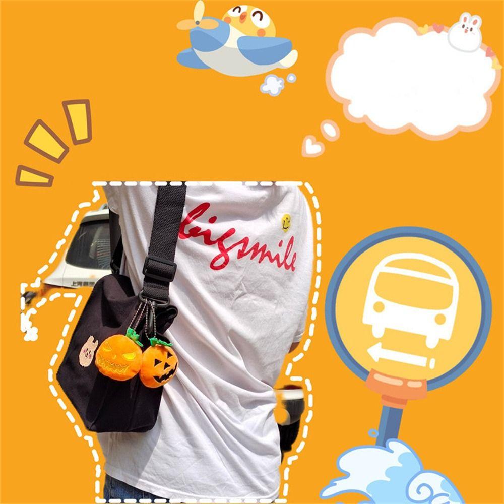 Plush Doll Pumpkin Keychain Vegetables Pumpkin Doll Keyring Halloween Bag Pendant Hanging Pendant