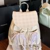 2025 осень корейская версия милый рюкзак с бантом женский дорожный большой вместимости рюкзак с мягкой поверхностью повседневный студенческий школьный рюкзак