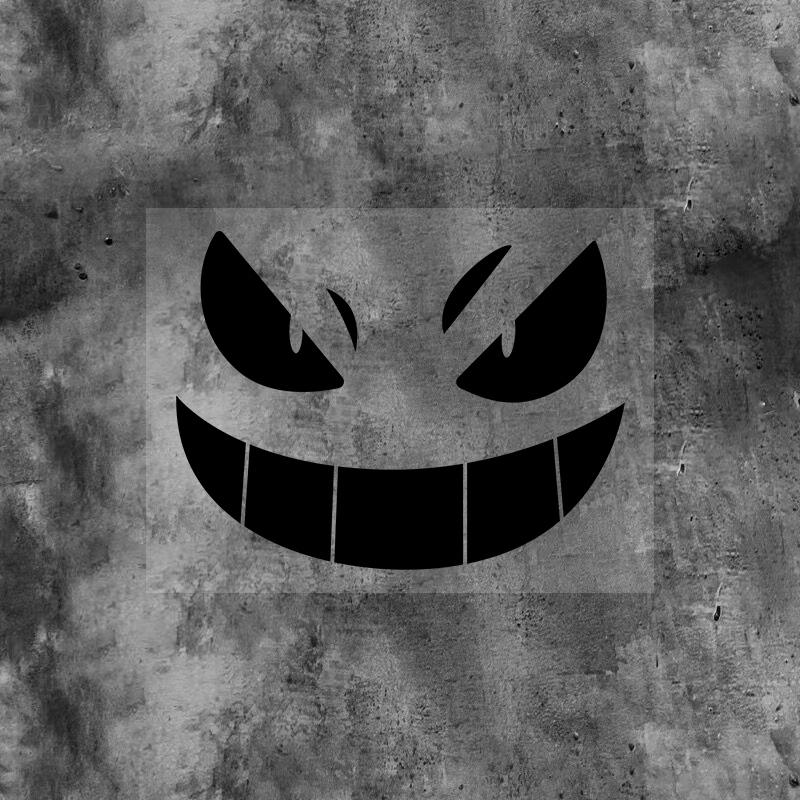 Creative Devil Smiley Car Stickers Electric Car Motorcycle Motorcycle Body Modification Stickers Fuel Tank Helmet Decoration