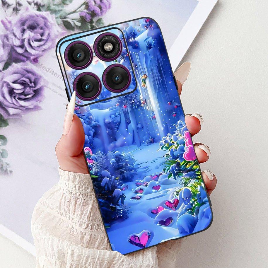 For Motorola Moto Edge 60 Pro 2025 Case Fashion Flower Bowknot Soft Silicone Back Cover For Moto Edge 60 Fusion Edge60 60s Coque