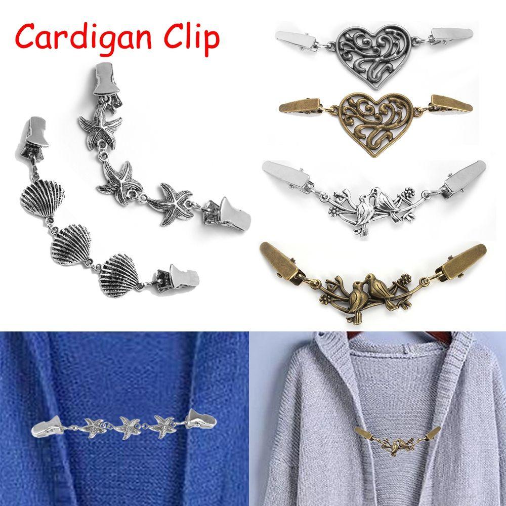 Charm Gift Retro Winter Shawl Brooch Sweater Blouse Pin Duck Clip Clasps Cardigan Clip