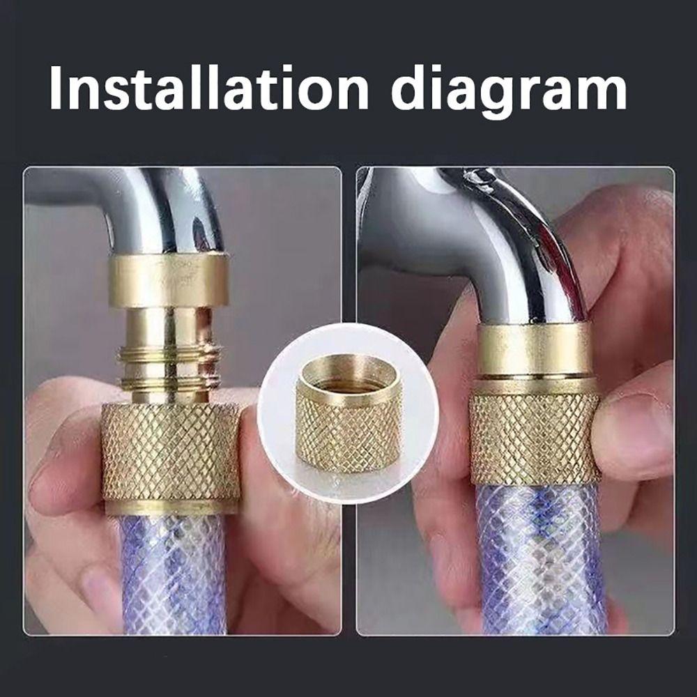 1Set with Quick-connect Connector Water Spray Torch Nozzle Garden Hose Pipe Fitting